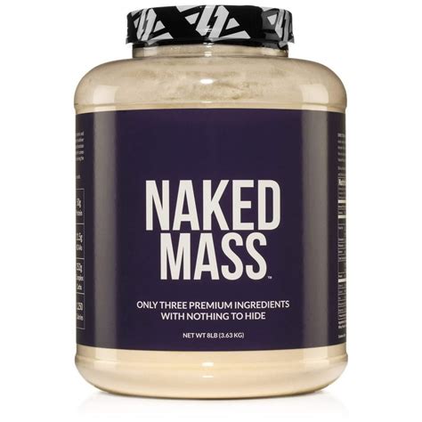 naked mass unflavored|NAKED Nutrition NAKED Mass Weight Gainer Protein Powder, 8。